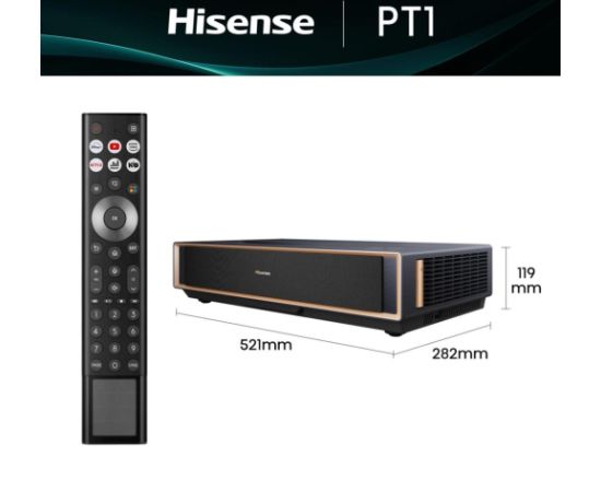 Hisense PT1 Smart TV Wi-Fi Black Projektori