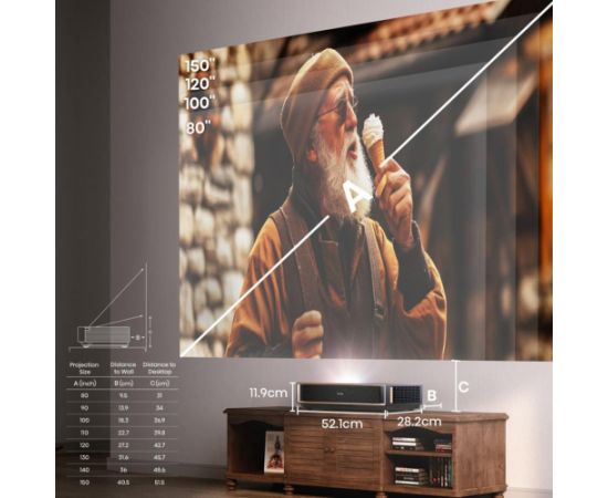 Hisense PT1 Smart TV Wi-Fi Black Projektori