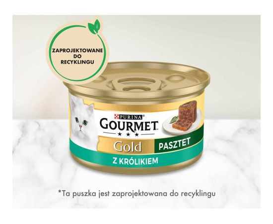 Purina GOURMET Gold Rabbit - wet cat food - 85g Kaķu konservi