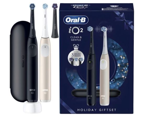 Braun Zestaw szczoteczek do zębow Oral-B IO2 Duo Xmas Elektriskās zobu birstes