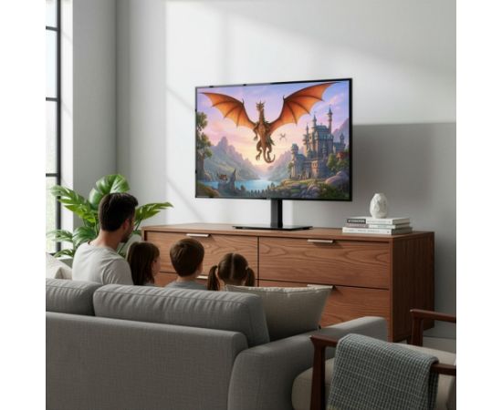 Maclean universal TV stand, for RTV cabinet, stand, max. 35 kg, 20 degree rotation, for 32-55" TV, MC-132 TV un monitoru stiprinājumi, kronšteini