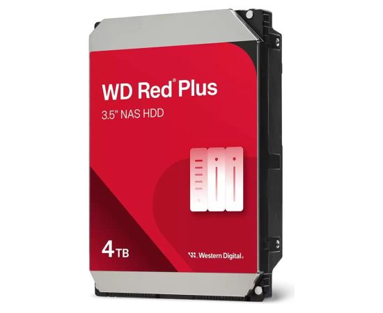 Dysk HDD WD Red Plus WD40EFZZ (4 TB ; 3.5"; 256 MB; 5400 obr/min) Жесткие диски (HDD)