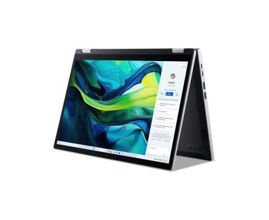 Notebook ACER Aspire Go Spin 14 AGSP14-31PT-C72L CPU  Intel N-Series N150 800 MHz 14" Touchscreen 1920x1200 RAM 16GB LPDDR5 SSD 512GB IntelGraphics Integrated ENG Windows 11 Home Pure Silver 1.54 kg NX.J3UEL.001 Portatīvie datori