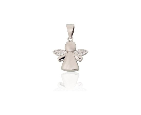 Sudraba kulons #2302043(PRh-Gr)_CZ, Sudrabs 925°, rodijs (pārklājums), Cirkoni, 1.4 gr. Sieviešu