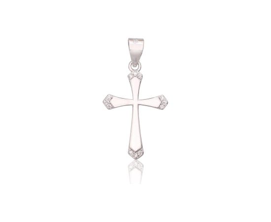 Sudraba kulons #2301978(PRh-Gr)_CZ, Sudrabs 925°, rodijs (pārklājums), Cirkoni, 1 gr. Krustiņi un ikonas