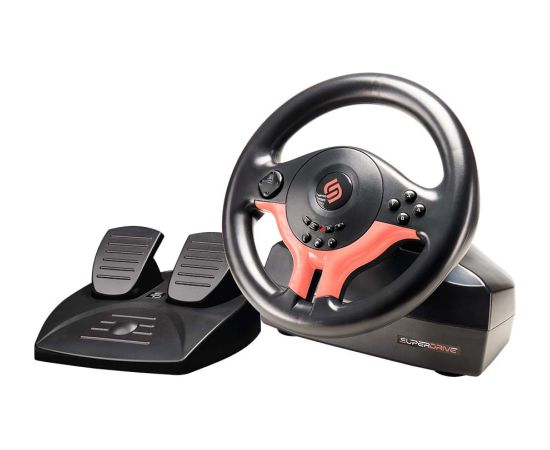 Subsonic Superdrive SV 250-S Driving Wheel Red Edition Piederumi konsolēm