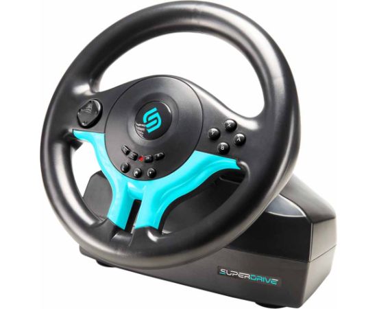 Subsonic Superdrive SV 250-S Driving Wheel Blue Edition Piederumi konsolēm