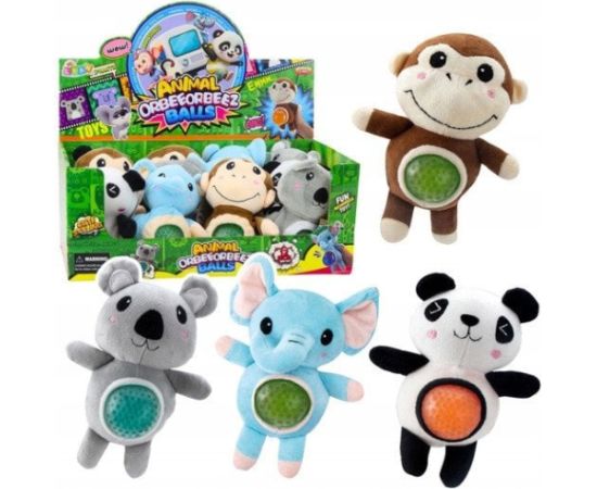 Leantoys Maskotka do ściskania brzuszek z kulkami MIX Mīkstās rotaļlietas