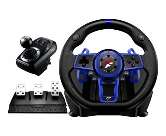 F111 FLASHFIRE Kierownica 900 PC/PS5/Switch z wibracjami 3 pedały 6 biegów Jaunumi - Audio-Video