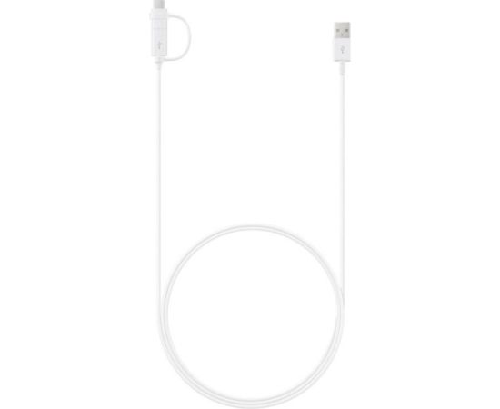 Samsung EP-DG930DWE USB 2in1 Cable USB-C & Micro USB Datu un Uzlādes Kabelis 1.5m (OEM) Data USB kabeļi
