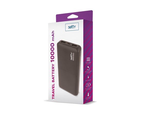 Setty  Power Bank 10000mAh Universāla Ārējas uzlādes baterija Power Banks