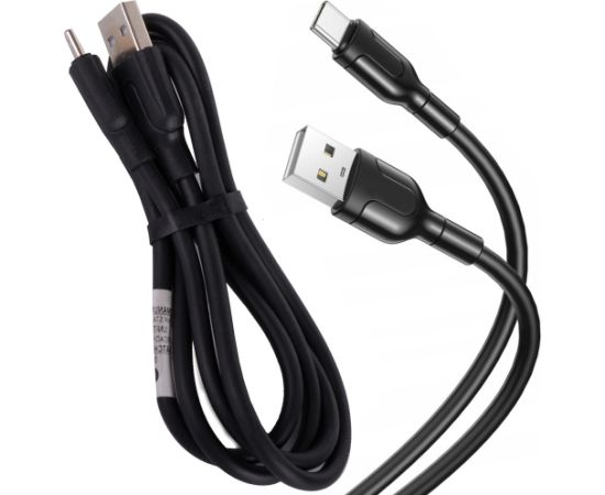 Fusion универсальный зарядный кабель USB-A - TYPE-C |1,4 м | 2,1A | черный Дата USB-кабели