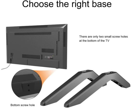 TV Kājas universālās Adjustable TV Stand TV Legs Alloy TV Tabletop Stands Feet Replacement Aluminum  on The Base Крепления для телевизоров