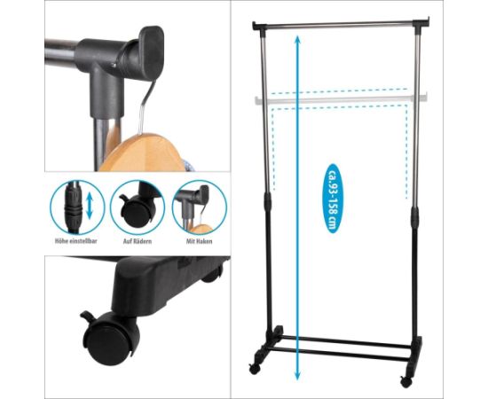 SZAFA GARDEROBA WIESZAK 78x41x93-158CM ALPINA Jaunumi -Dārzam