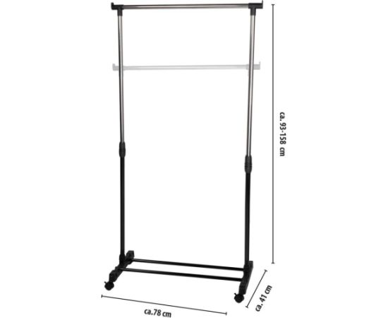 SZAFA GARDEROBA WIESZAK 78x41x93-158CM ALPINA Jaunumi -Dārzam