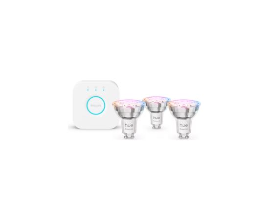 Philips Hue E WCA 345 GU10 3kit EU GU10 3 W 16 million colors, White and colored light Viedās lampas un spuldzes