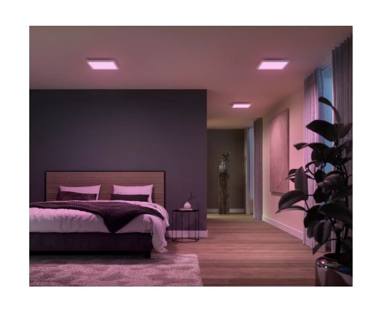Philips Hue Surimu Panel Square Small 2000-6500 K, Hue White and Color Ambiance Griestu lampas - šķīvji