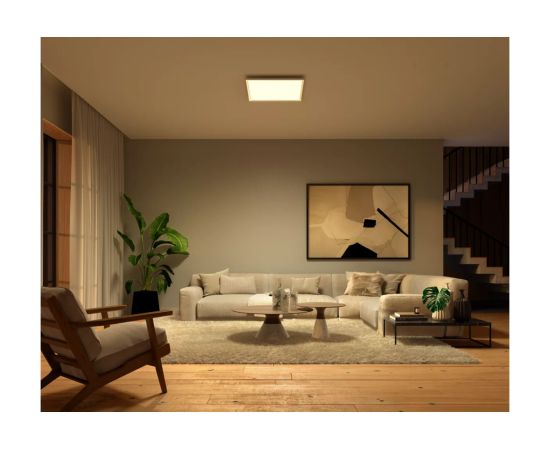 Philips Hue Surimu Square Panel Light, 60 x 60 cm 2000-6500 Hue White Color Ambiance Griestu lampas - šķīvji
