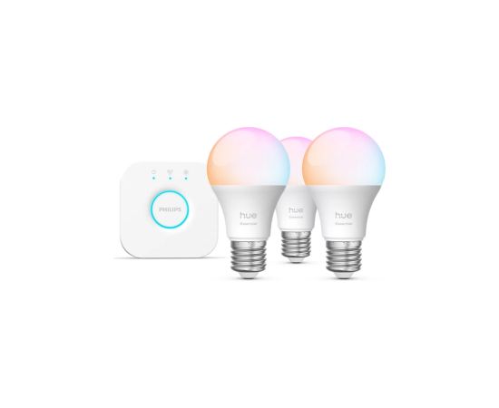 Philips Hue E WCA 806 A60 E27 3kit EU E27 8 W 16 million colours, White and colour light Viedās lampas un spuldzes