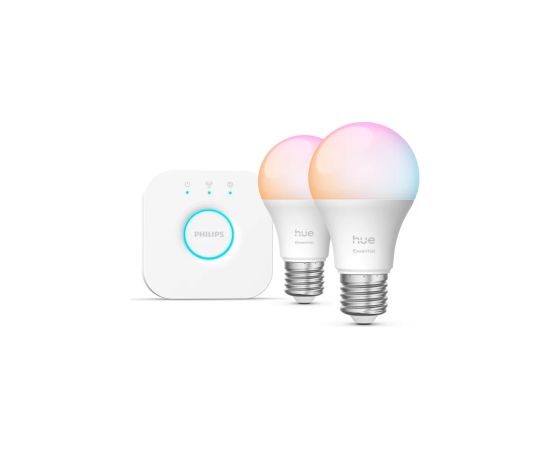 Philips Hue E WCA 806 A60 E27 2kit EU E27 8 W 16 million colours, White and colour light Viedās lampas un spuldzes