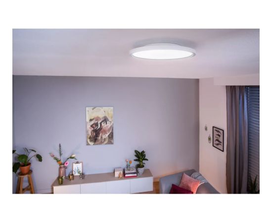 Philips Hue Aurelle Around Panel Light, White 2200-6500 Hue White Ambiance Griestu lampas - šķīvji