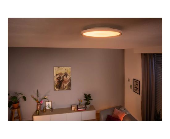 Philips Hue Aurelle Around Panel Light, White 2200-6500 Hue White Ambiance Griestu lampas - šķīvji