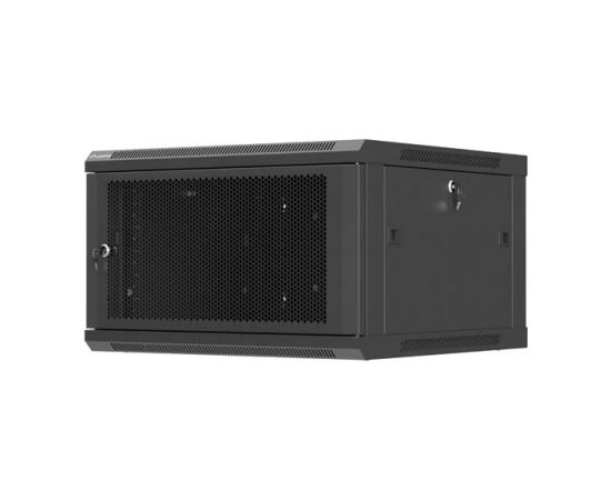 Lanberg Wall mounted installation cabinet 19" 6U 600X600 WF01-6606-23B Black Serveri un to komponentes