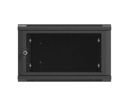 Lanberg Wall mounted installation cabinet 19" 6U 600X600 WF01-6606-23B Black Serveri un to komponentes