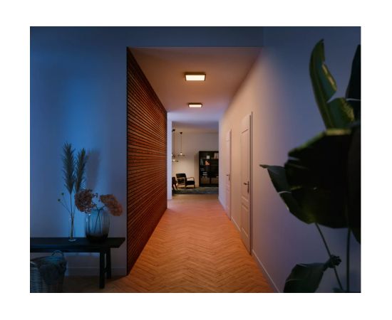 Philips Hue Aurelle square panel light, Black 2200-6500 Hue White Ambiance Griestu lampas - šķīvji