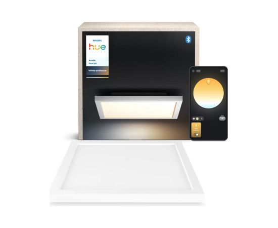 Philips Hue Aurelle square panel light, White 2200-6500 Hue White Ambiance Griestu lampas - šķīvji