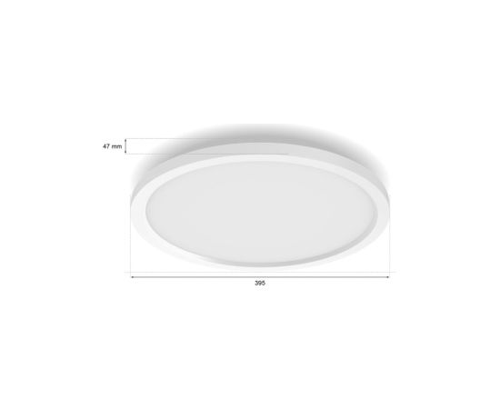 Philips Hue Surimu round panel light, 39.5 cm Bluetooth, Zigbee Griestu lampas - šķīvji