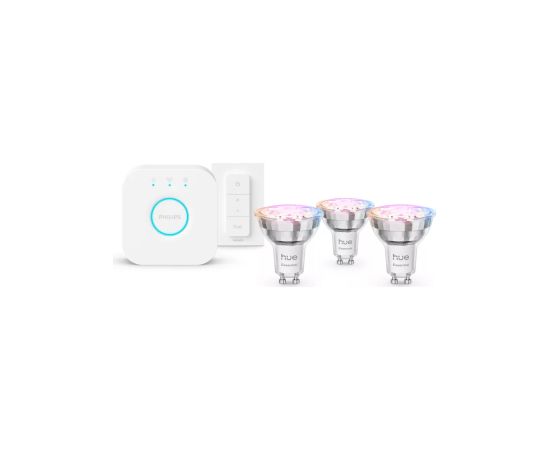 Philips Hue E WCA 345 GU10 3kit SW EU GU10 4.7 W 16 million colors, White and colored light Viedās lampas un spuldzes