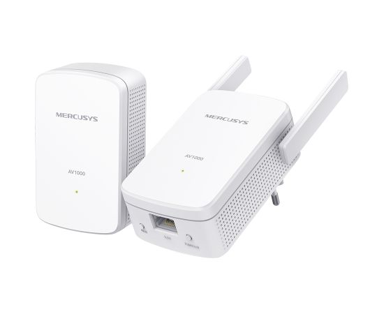 Mercusys AV1000 Gigabit Powerline Wi-Fi Kit MP510 KIT 1000 Mbit/s Ethernet LAN (RJ-45) ports 1 802.11n Усилители сигнала (Range Extender)