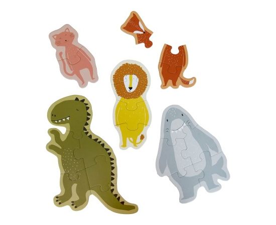 Trixie puzle -  Lieli un mazi dzīvnieki (5 puzles) - 35-630 Jaunumi, Bērnu preces