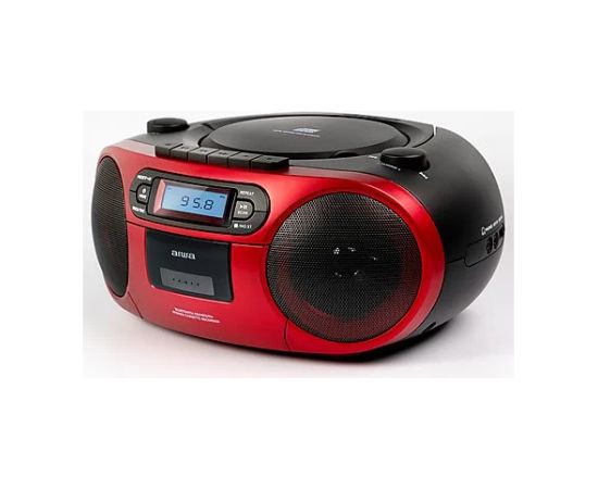 AIWA boombox sistēma ar kaseti, CD, bluetooth, AM/FM radio, sarkans - BBTC-550RD Jaunumi - Audio-Video