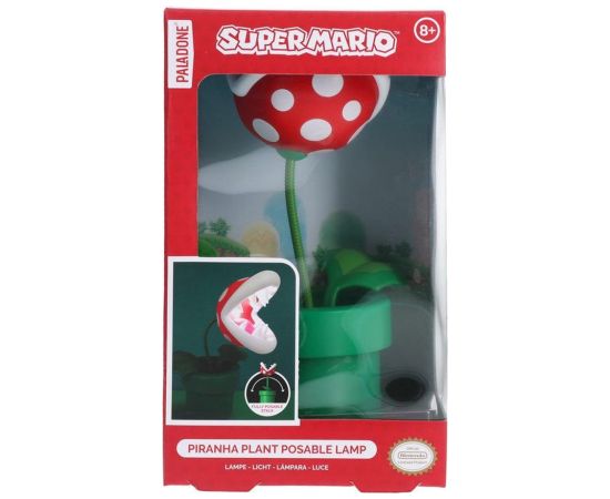 Paladone Super Mario Piranha Plant Posable Lamp Dekoratīvais apgaismojums 
