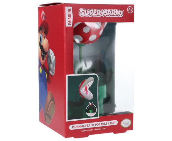 Paladone Super Mario Piranha Plant Posable Lamp Dekoratīvais apgaismojums 