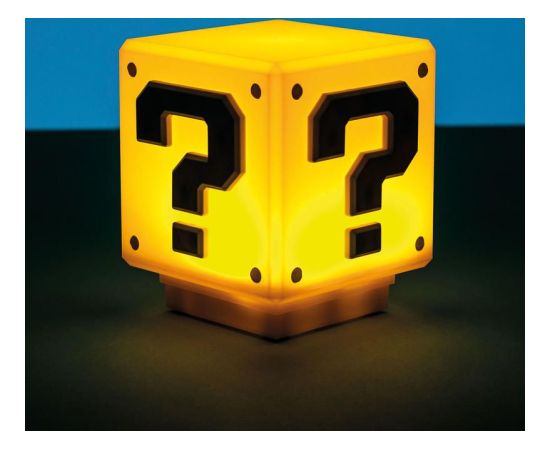 Paladone Super Mario Mini Question Block Light Dekoratīvais apgaismojums 