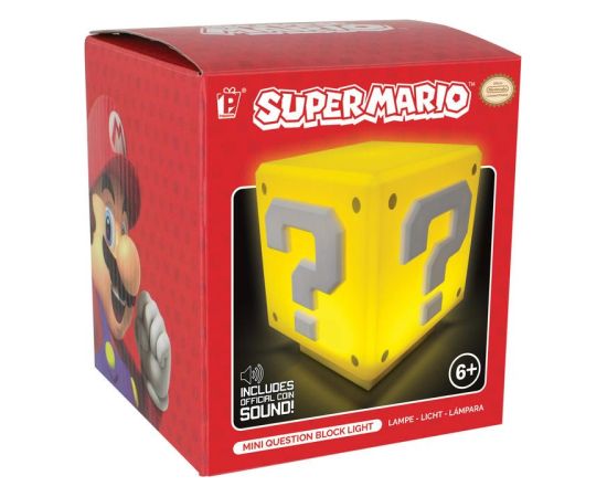 Paladone Super Mario Mini Question Block Light Dekoratīvais apgaismojums 