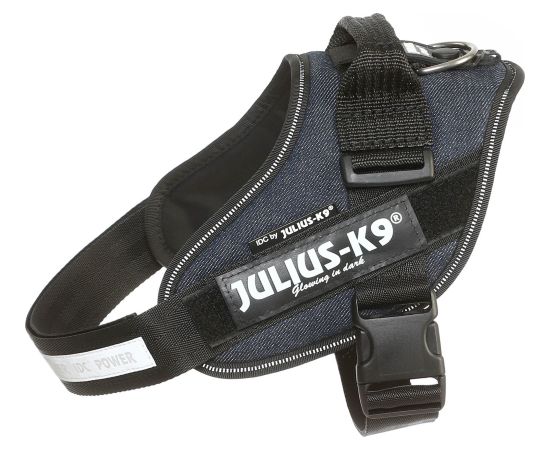 Trixie Szelki Julius-K9®, 0/M–L: 58–76 cm/40 mm, jeans Citas preces