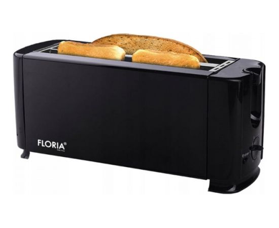 FLORIA ZLN 2706 dubultais maizes tosteris, melns, 1300 W jauda, 4 šķēlēm Tosteri