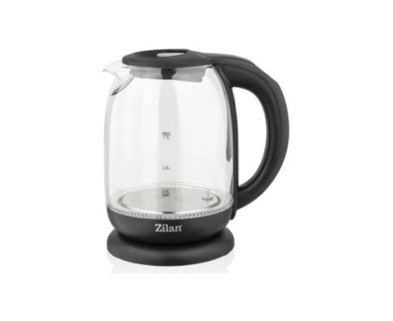 ZILAN ZLN 3956 elektriskā tējkanna, 2200 W, 1,7 l, temperatūras kontrole, LED apgaismojums, stikla k Tējkannas (elektriskās)