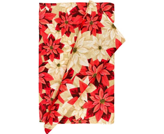 Galdautiņš CHRISTMAS NEW 43x116cm, puansetijas Jaunumi -Dārzam