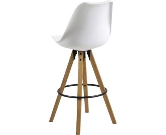 Барные стулья 2шт. DIMA 48,5x55xH111,5см, сиденье и спинка: кожзаменитель, цвет: белый Комплекты мебели для столовой