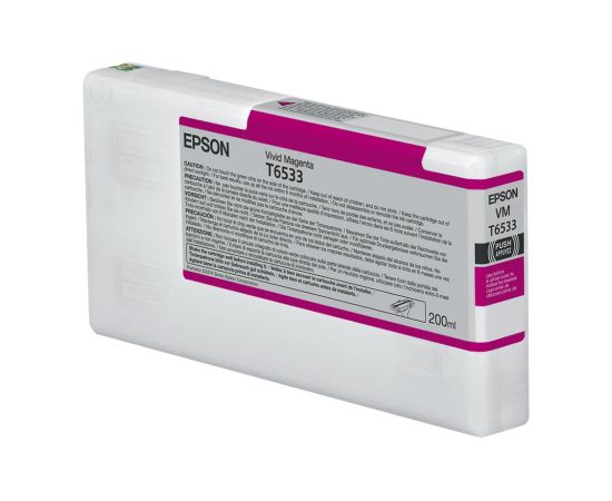 Epson T6533 Ink Cartridge Vivid Magenta Lāzerprinteru izejmateriāli