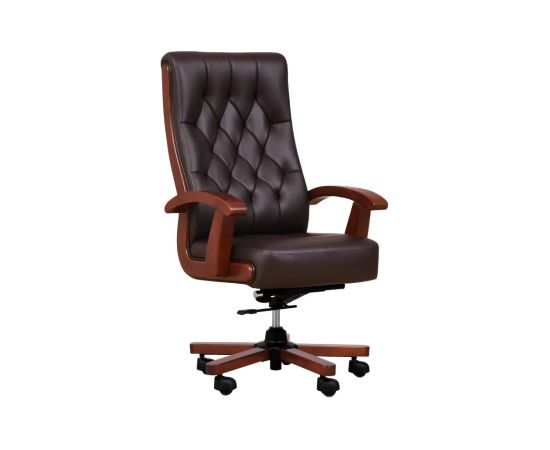 CONSUL brown leather armchair Офисные стулья
