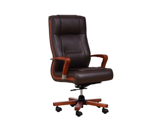 AMBASSADOR brown leather armchair Офисные стулья