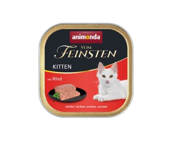 ANIMONDA Vom Feinsten Kitten Beef - wet cat food - 100g Kaķu konservi