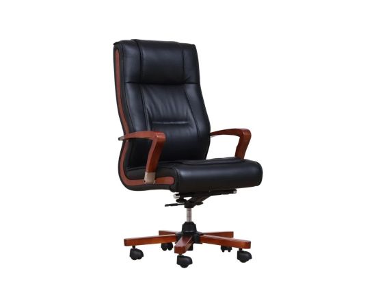 AMBASSADOR leather armchair black Офисные стулья