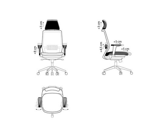 SPECTRUM ergonomic office chair black Офисные стулья